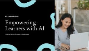 “Different people learning AI using various AI training tools at home”