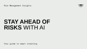 Risk management interface – Artificial Intelligence in Asset Management PDF with automated alerts.